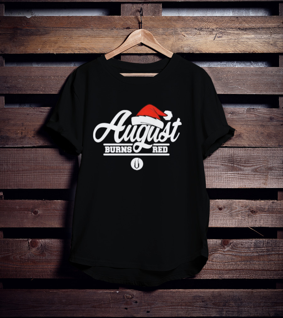 August Burns Red Christmas Santa Hat Branding T-Shirt