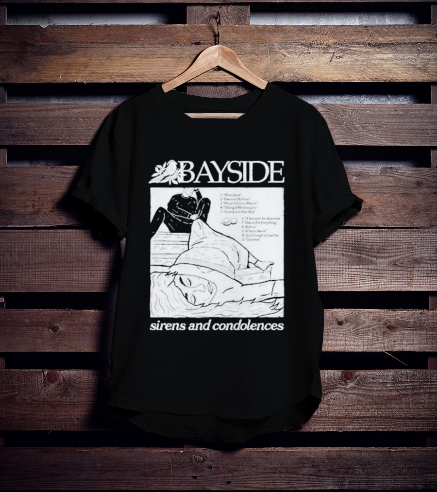 Bayside Sirens And Condolences Album Cover Artwork With Tracklist T-Shirt