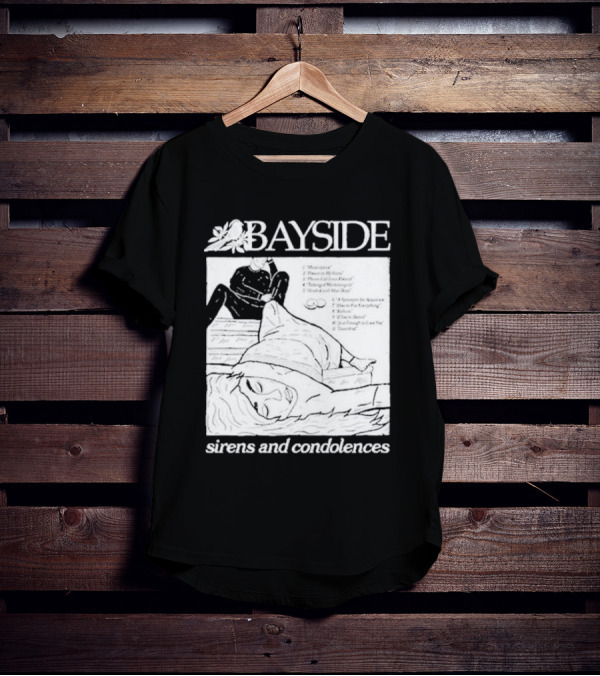 Bayside Sirens And Condolences Album Cover Artwork With Tracklist T-Shirt