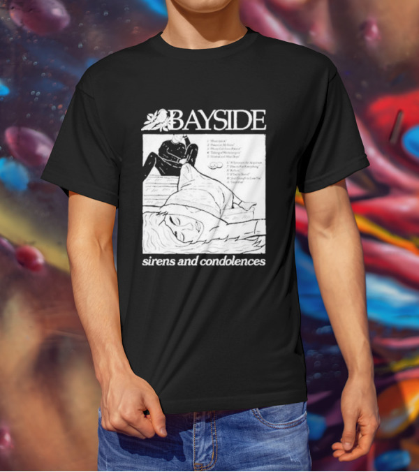 Bayside Sirens And Condolences Album Cover Artwork With Tracklist T-Shirt
