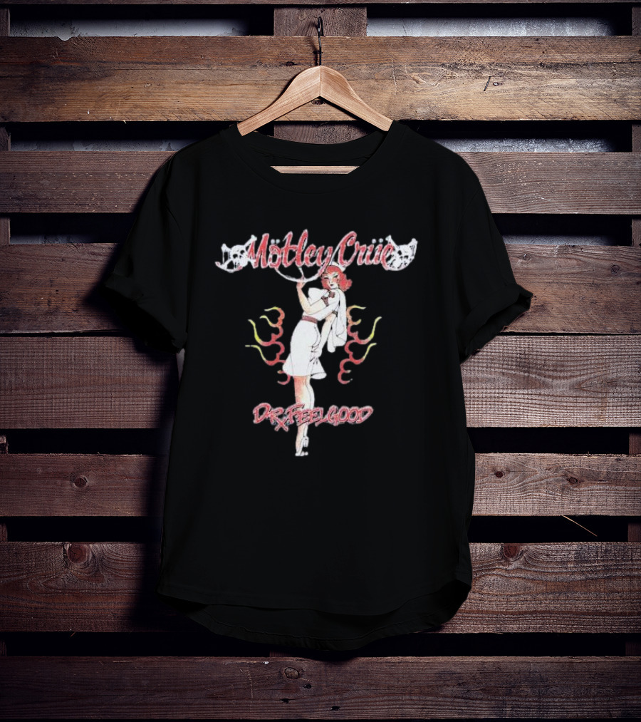 Mötley Crüe Dr. Feelgood Nurse Vintage Aesthetic T-Shirt