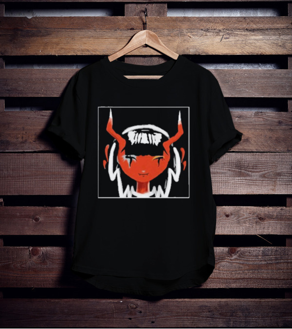 Meowskulls IRL Red Masked Character With Horns And Headphones T-Shirt