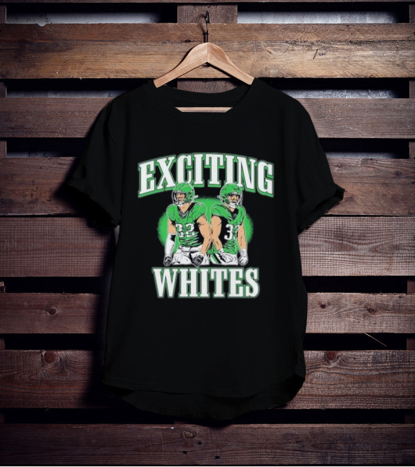 Exciting Whites Philadelphia Eagles Football Players T-Shirt
