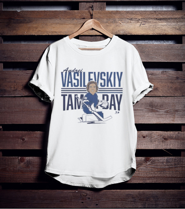 Andrei Vasilevskiy Tampa Bay Goaltender Caricature T-Shirt