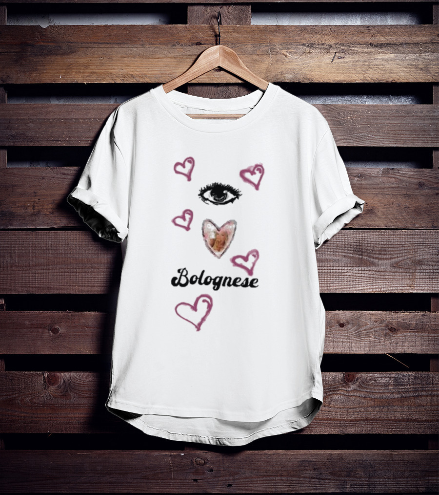 Baby Blue Eye Bolognese Heart T-Shirt