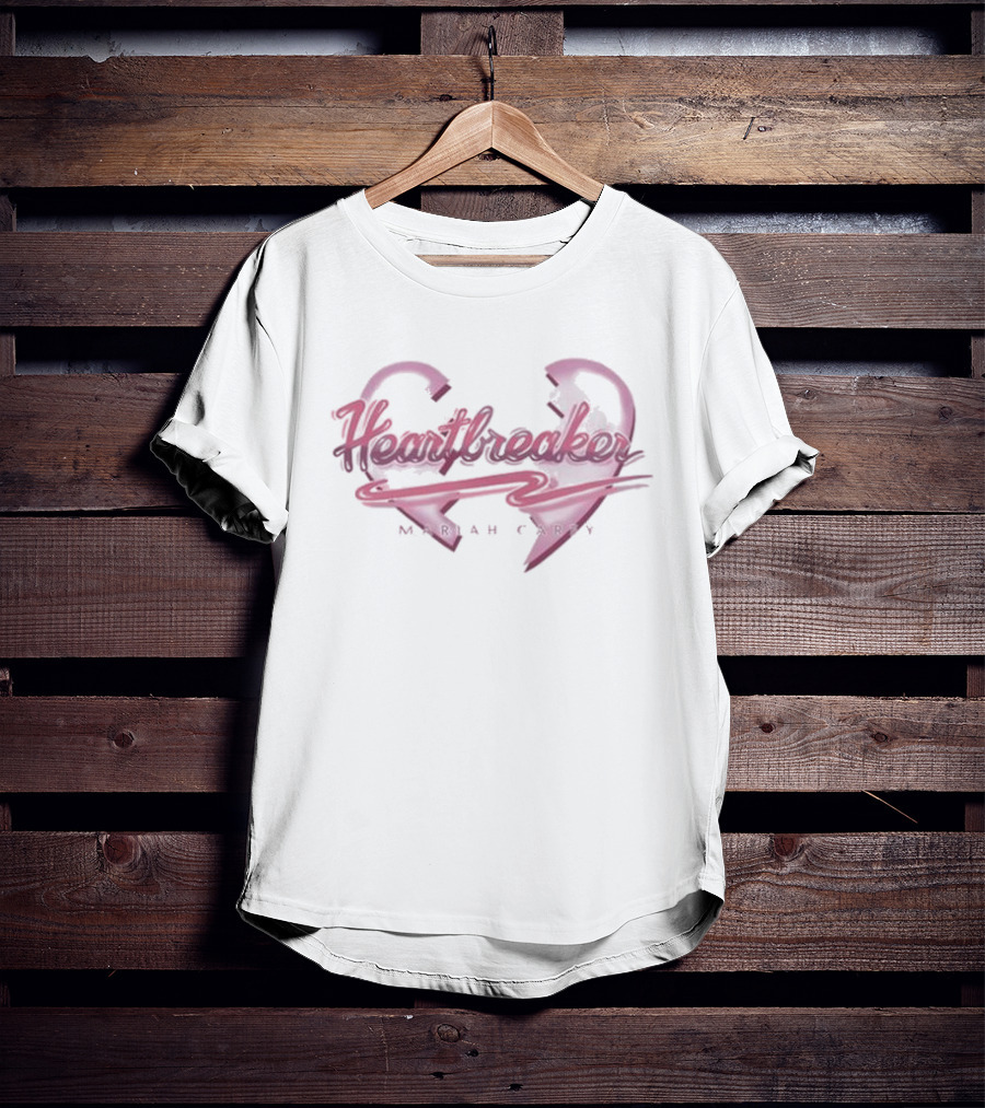 Heartbreaker Mariah Carey Broken Pink Heart T-Shirt