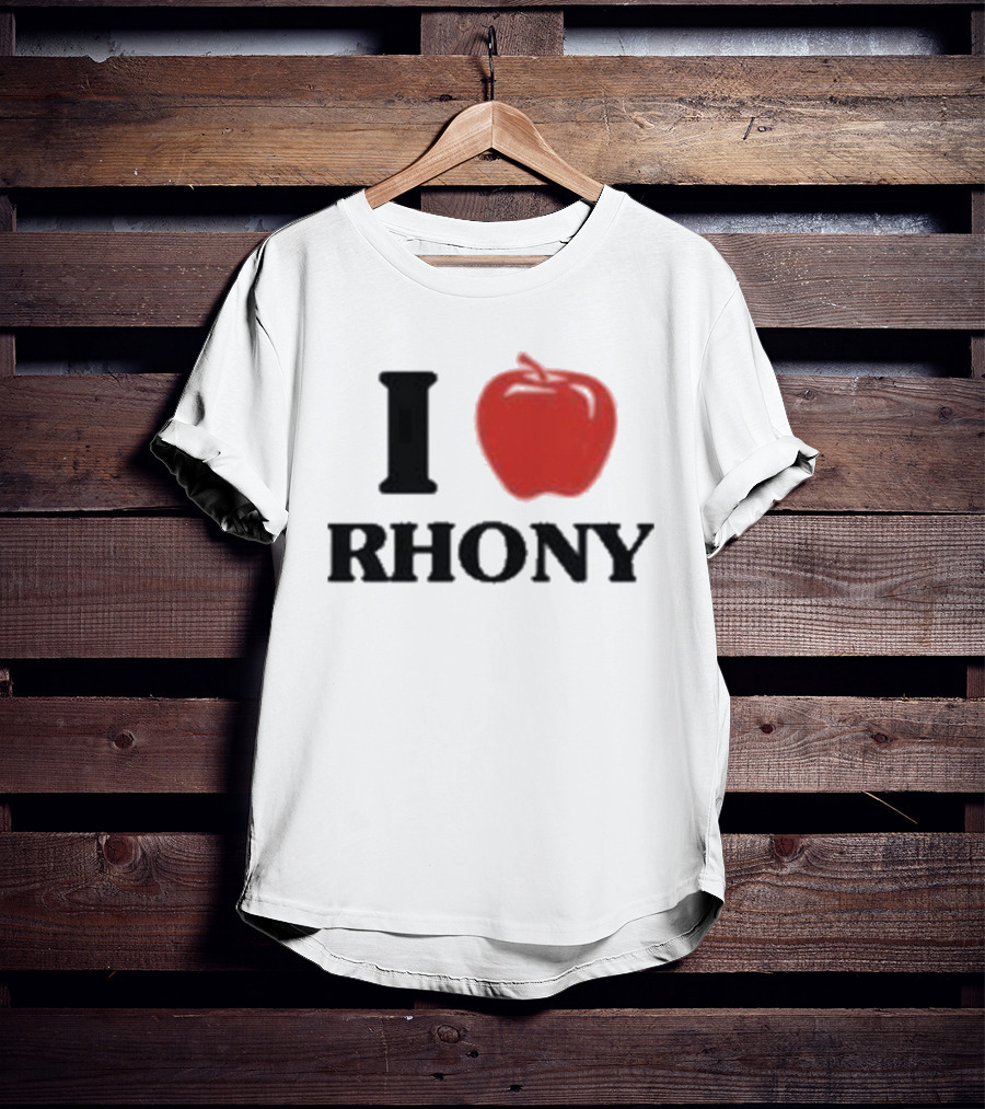 I Apple RHONY Real Housewives Of New York City Logo Tribute Iconic Series Fan Meme T-Shirt