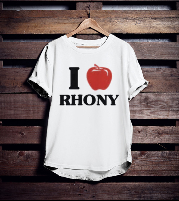 I Apple RHONY Real Housewives Of New York City Logo Tribute Iconic Series Fan Meme T-Shirt