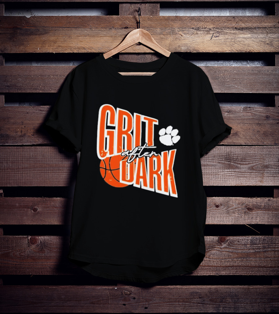 Grit After Dark Basketball Paw Prints T-Shirt