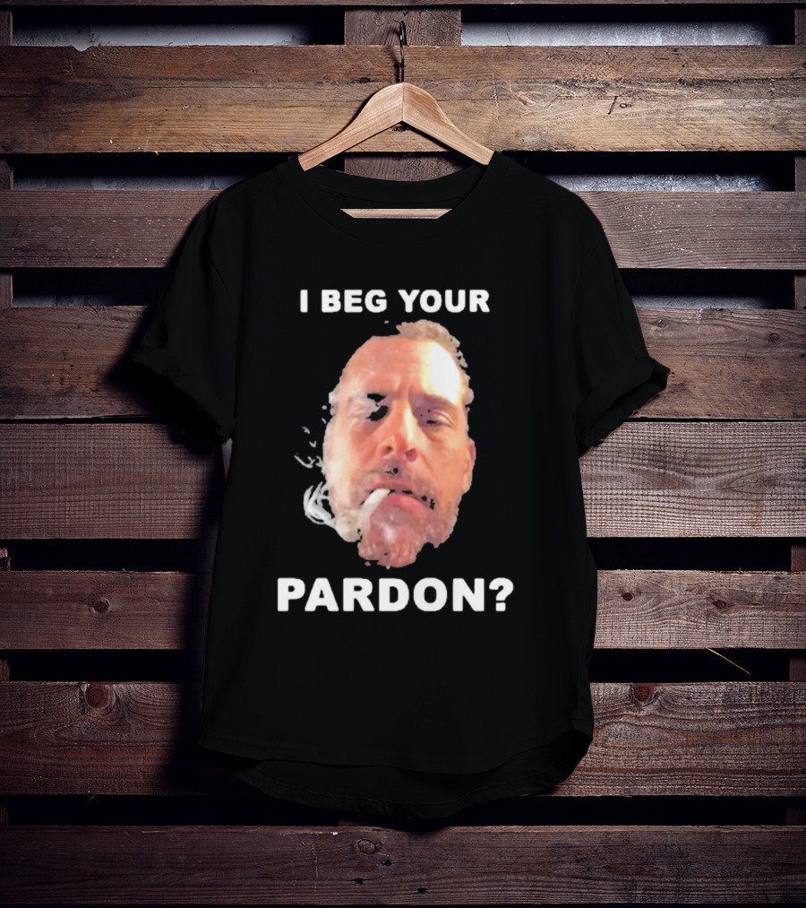 I Beg Your Pardon? Smoking Face Image T-Shirt