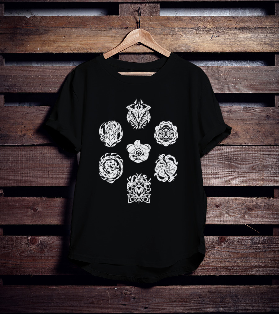 Ring Domain Sigils Elden Inspired Fantasy Symbols T-Shirt