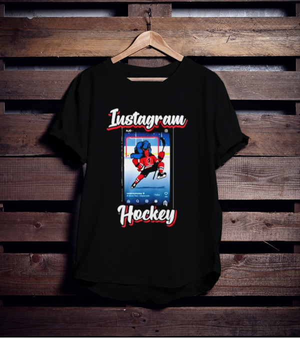 Instagram Hockey Post Jersey Devils Player Action T-Shirt