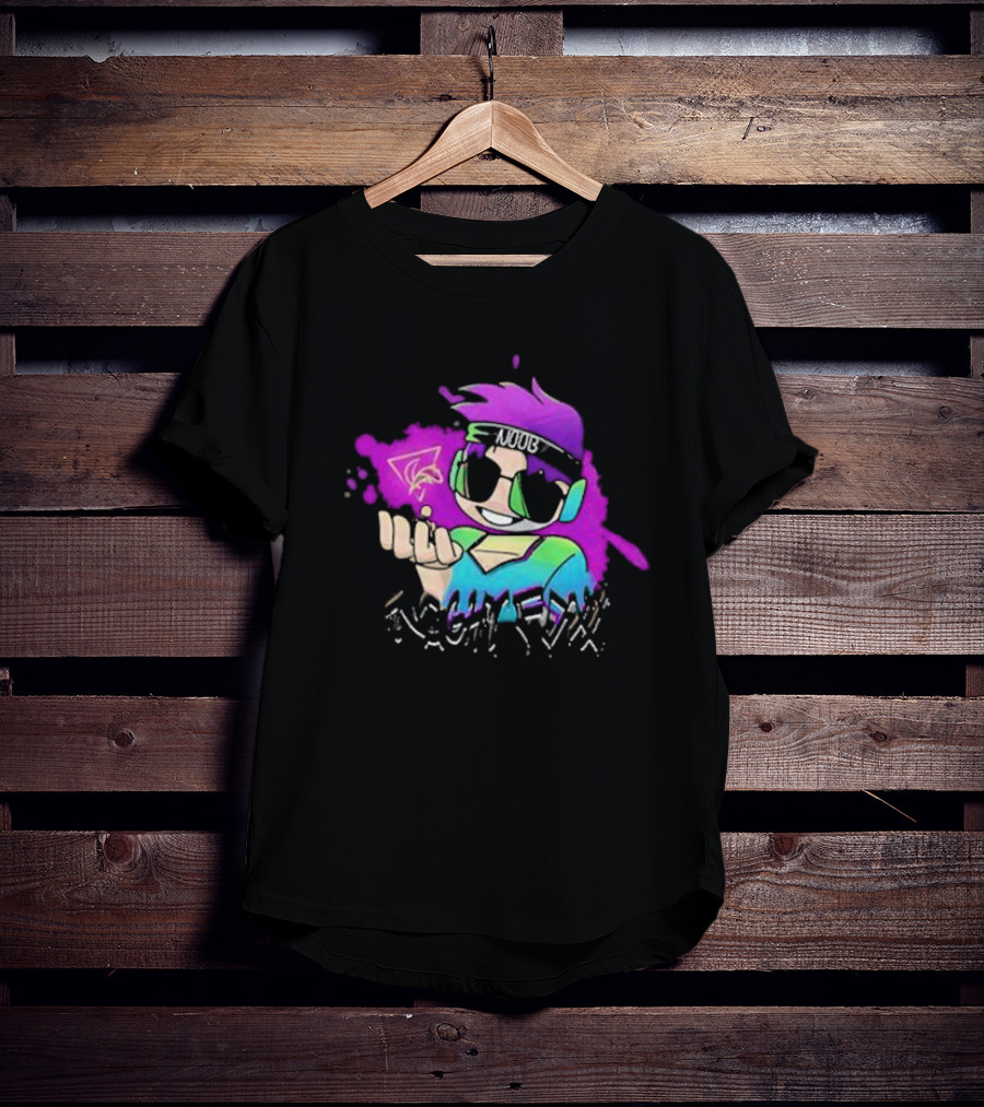 Nightfoxx Noob Headband Spray Paint T-Shirt