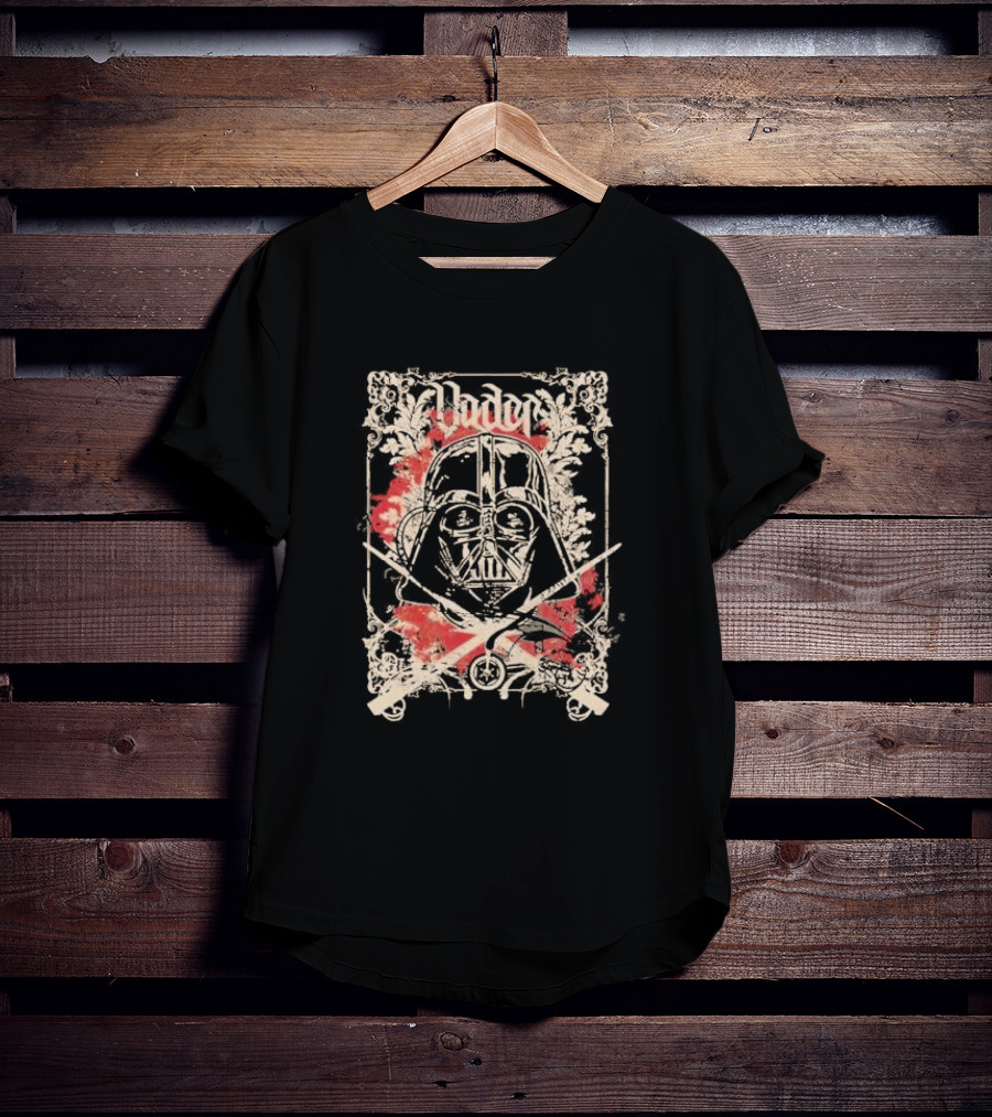 Vader Star Wars Decor Slim Fit Medieval Floral T-Shirt