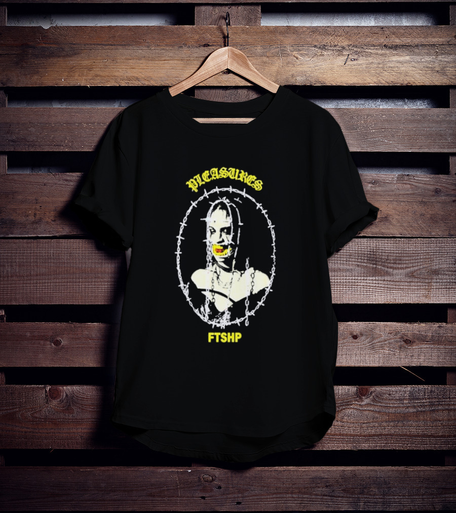 PLEASURES Barbed Wire Face FTSHP Collection T-Shirt