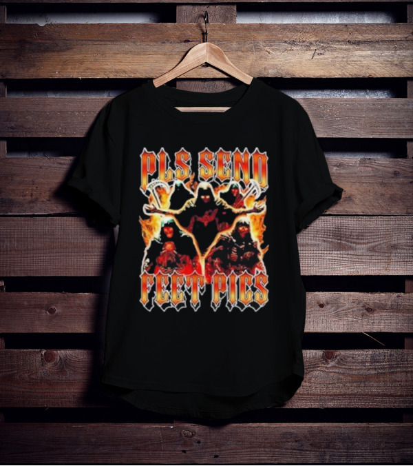 Pls Send Feet Pics Reaper Flames Vintage T-Shirt