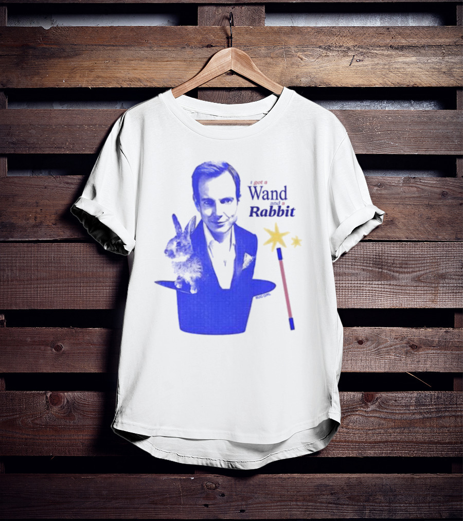 I Got A Wand And A Rabbit Magic Wand Top Hat And Stars T-Shirt