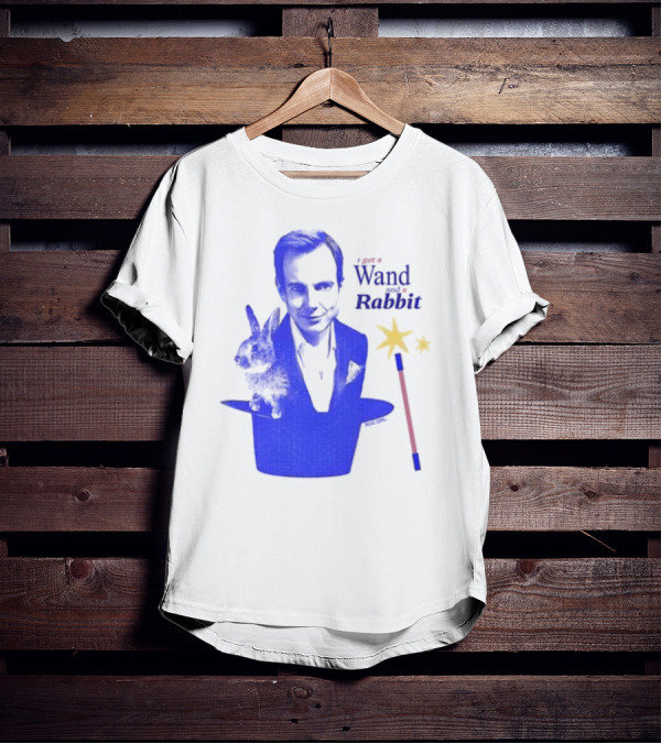 I Got A Wand And A Rabbit Magic Wand Top Hat And Stars T-Shirt