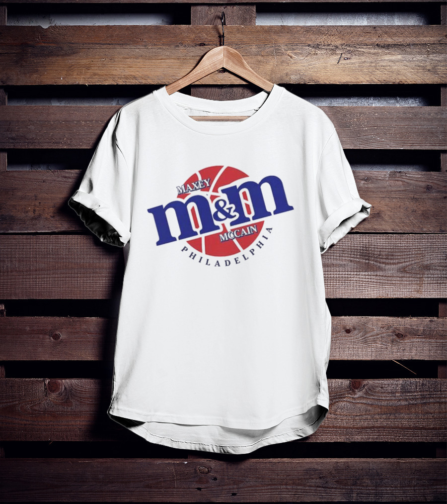 Maxey Mccain M&M Basketball Philadelphia T-Shirt