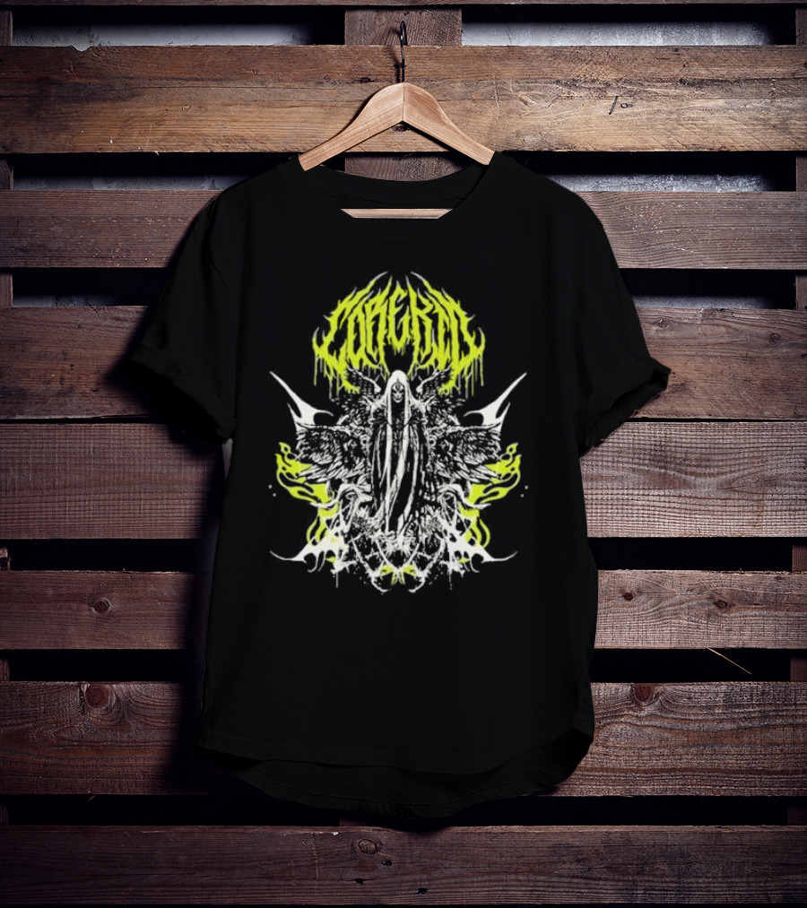 Corekid Dark Angel Grim Reaper Gothic Wings Neon T-Shirt