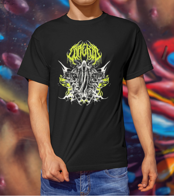 Corekid Dark Angel Grim Reaper Gothic Wings Neon T-Shirt