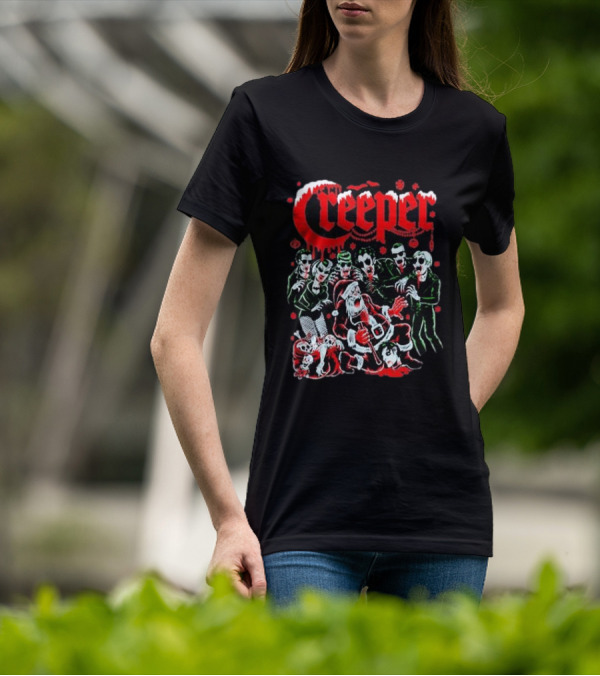 Creeper Sol Rac Santa Christmas Party T-Shirt