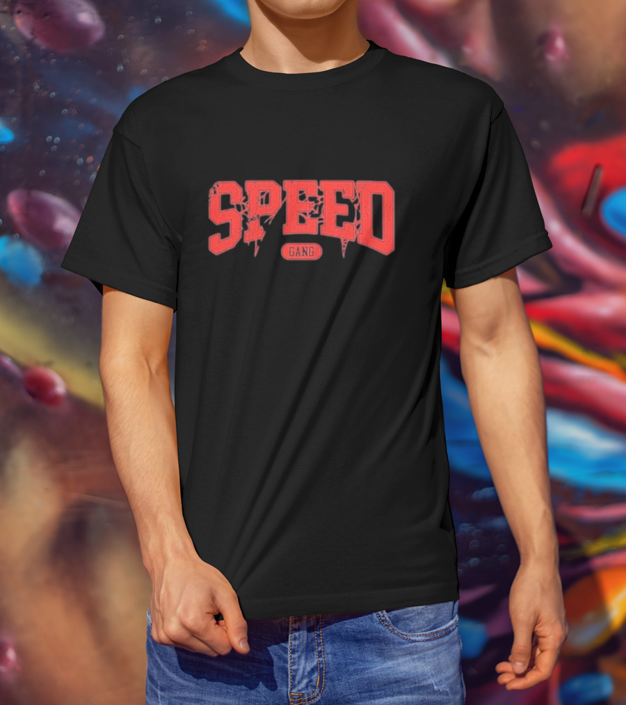 Speed Gang Spider Letters T-Shirt