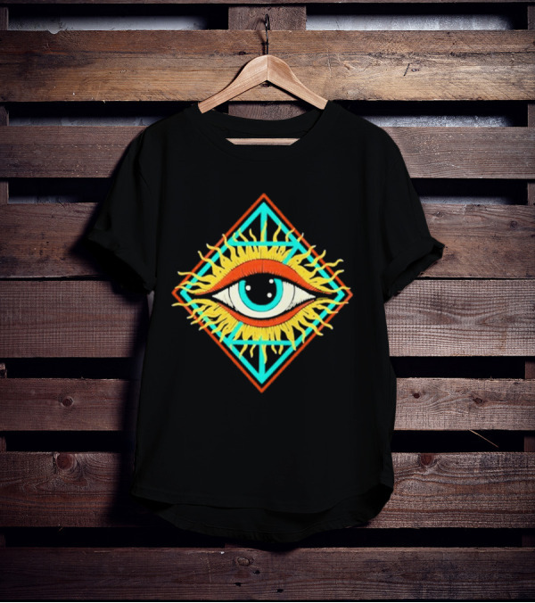Diamond Eye Zingara Sunburst Geometric T-Shirt