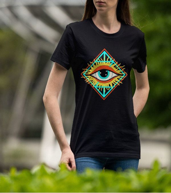 Diamond Eye Zingara Sunburst Geometric T-Shirt