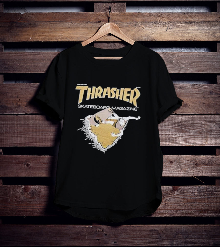 Thrasher Skateboard Magazine Torn Concrete T-Shirt