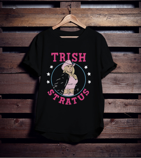 Trish Stratus WWE Cowgirl Icon With Stars And Jacket T-Shirt