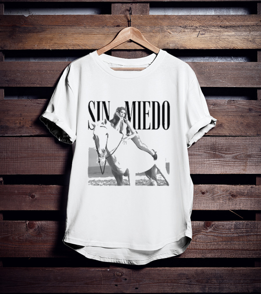 Sin Miedo Woman On Horse Equestrian T-Shirt