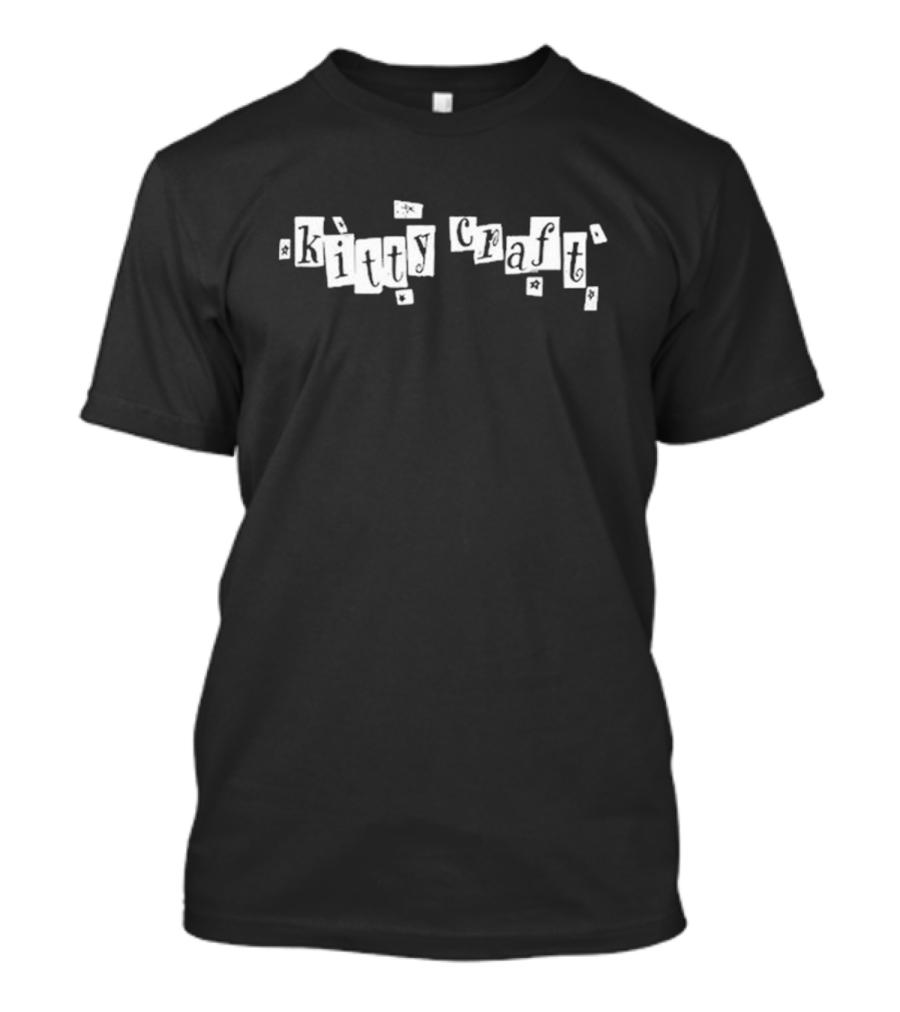 Kitty Craft Collage Text T-Shirt