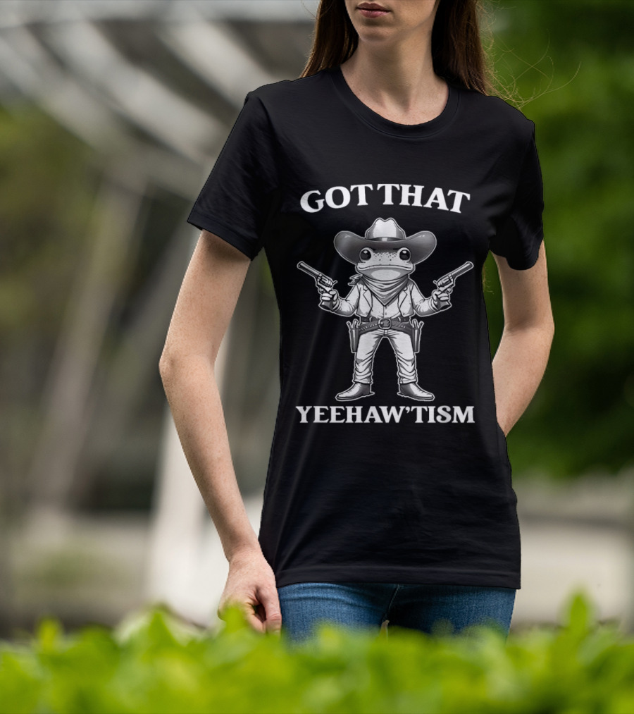 GOT THAT YEEHAW'TISM Frog Cowboy With Guns T-Shirt