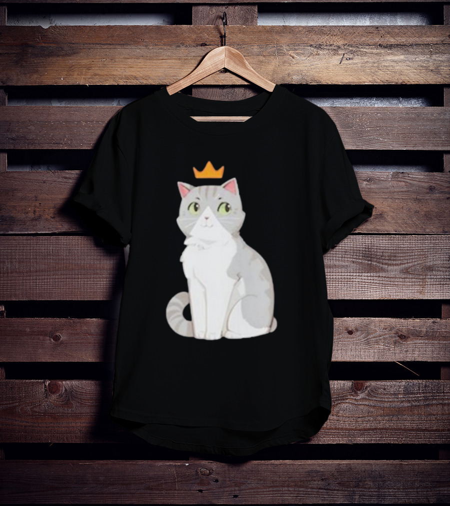Goodtimeswithscar Jellie Cat With Crown T-Shirt