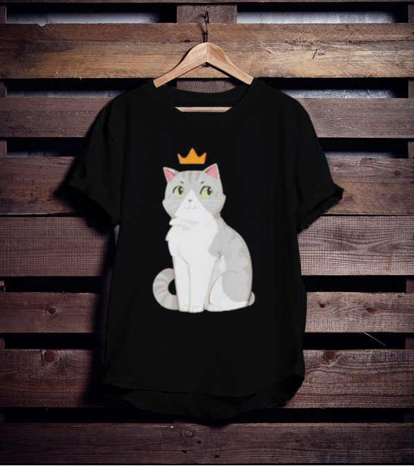 Goodtimeswithscar Jellie Cat With Crown T-Shirt