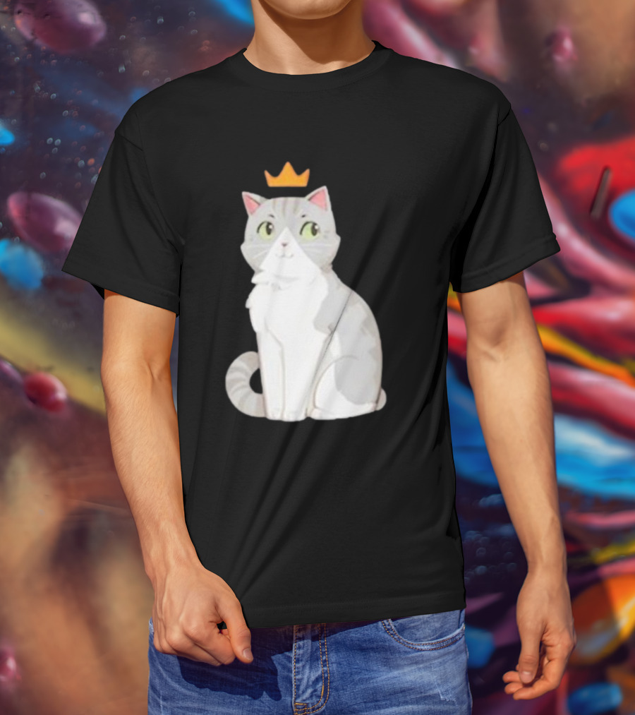 Goodtimeswithscar Jellie Cat With Crown T-Shirt
