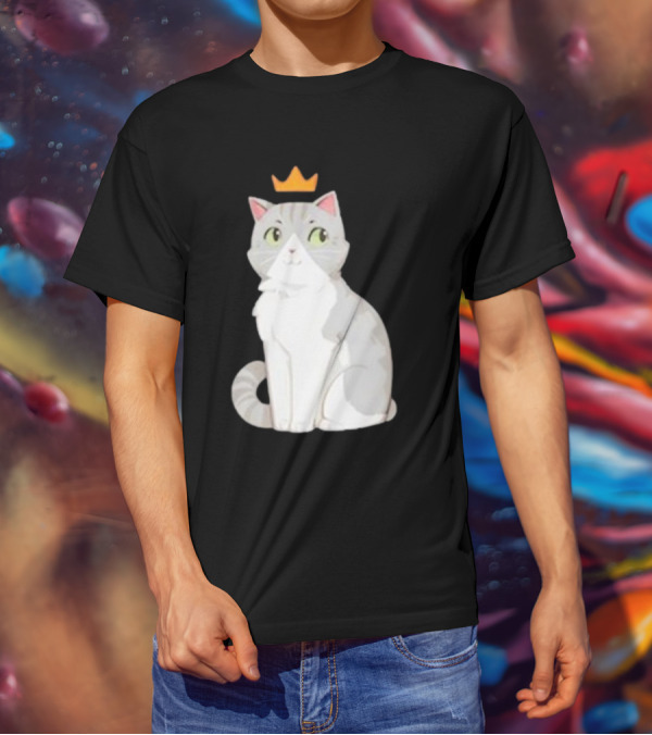 Goodtimeswithscar Jellie Cat With Crown T-Shirt