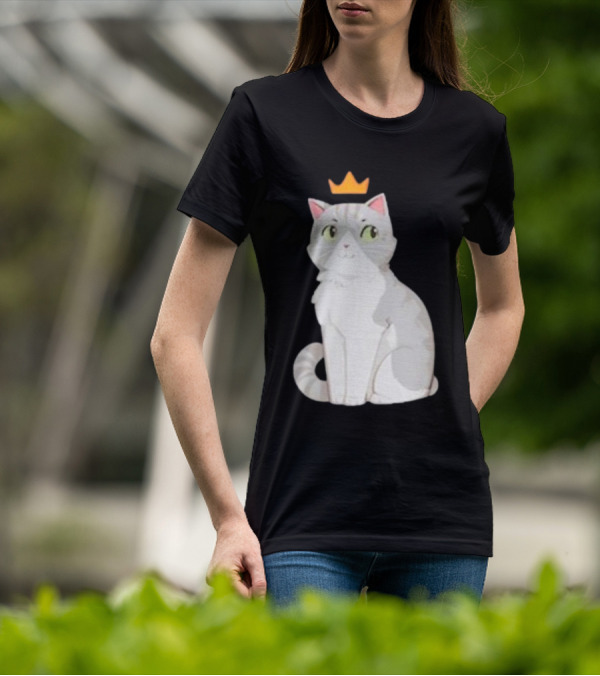 Goodtimeswithscar Jellie Cat With Crown T-Shirt