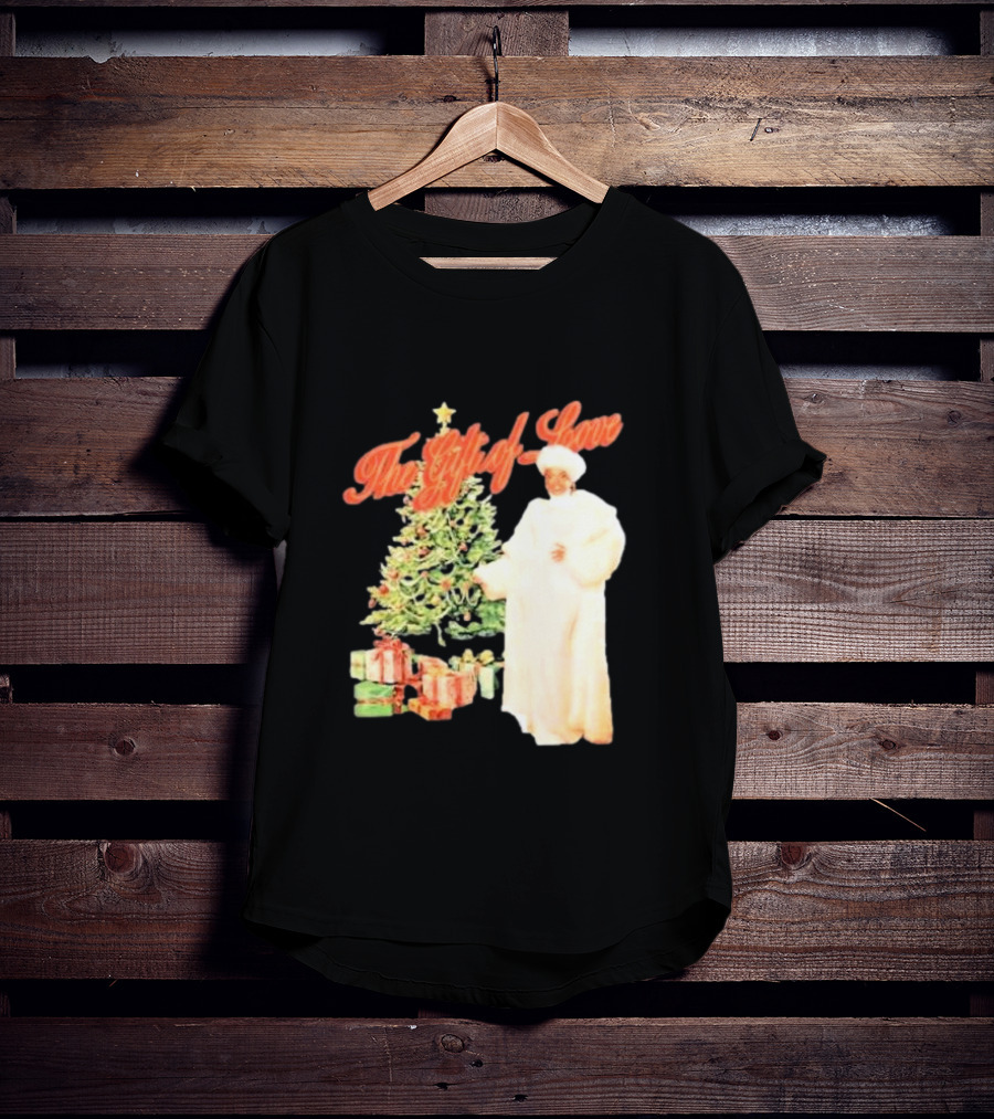 The Gift Of Love Christmas Tree Retro Style Jennifer Hudson T-Shirt