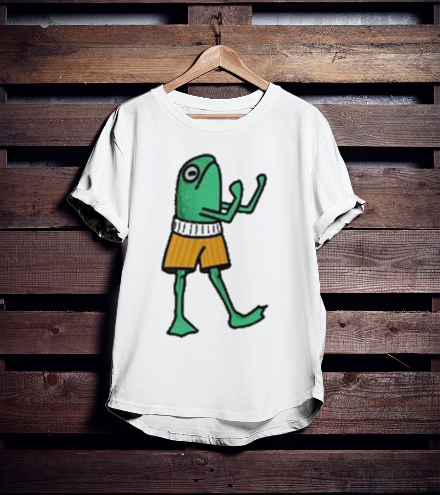 K45ink Frog Boxer Fighter In Shorts T-Shirt