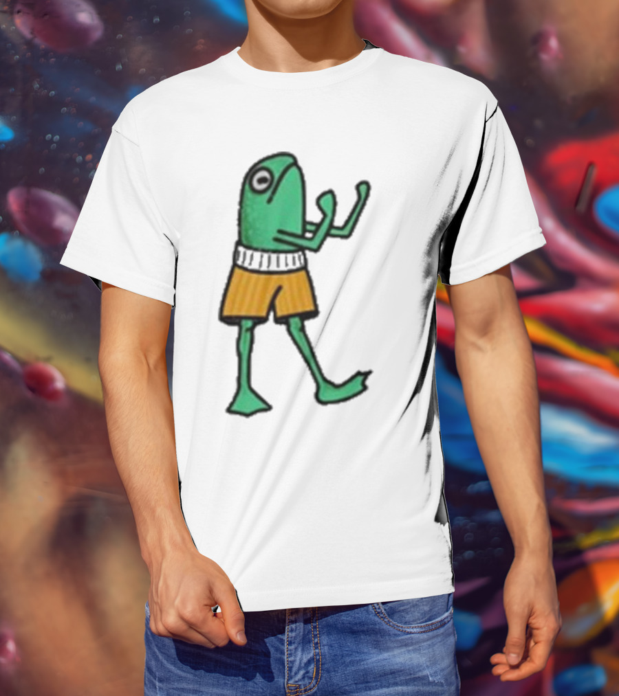 K45ink Frog Boxer Fighter In Shorts T-Shirt