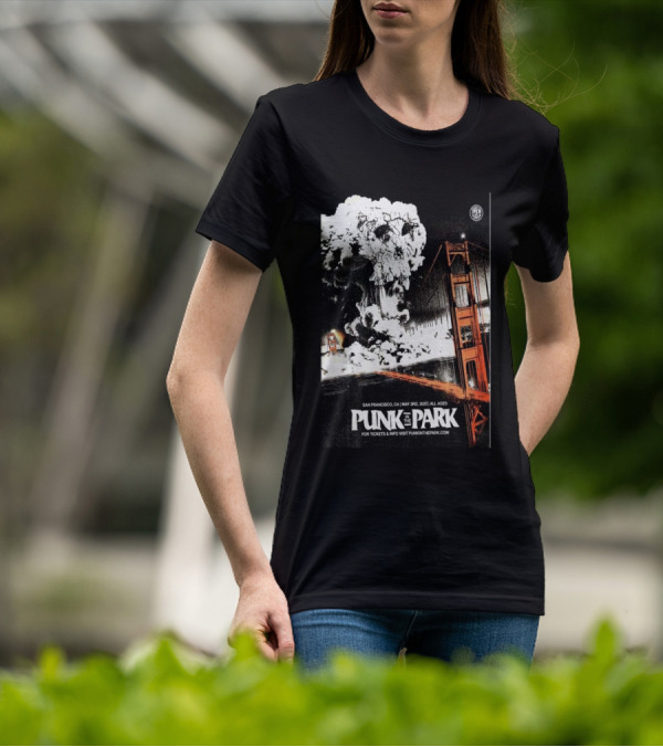 Punk In The Park San Francisco May 3 2025 Golden Gate Explosive Skull Event T-Shirt