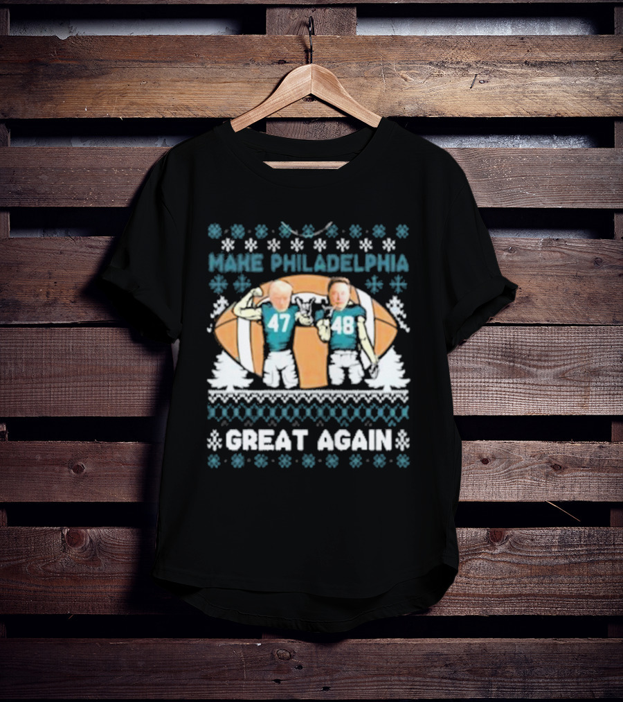 Make Philadelphia Great Again Football Snowflakes T-Shirt