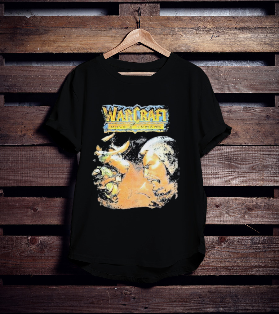 Warcraft Orcs And Humans Showdown Fantasy Battle Grey T-Shirt