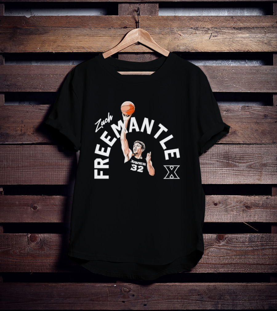 Zach Freemantle Xavier 32 Basketball Xavier Musketeers T-Shirt