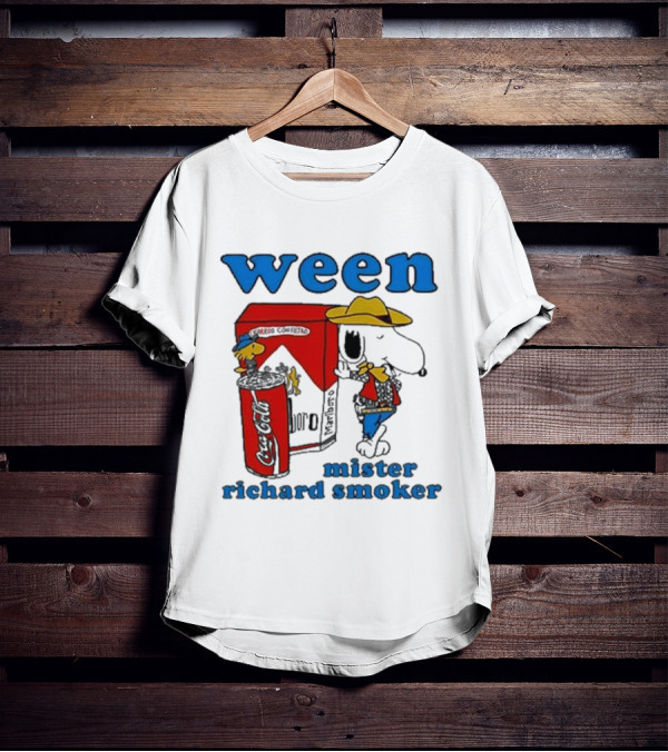 Ween Mister Richard Smoker Snoopy Coca-Cola Marlboro T-Shirt