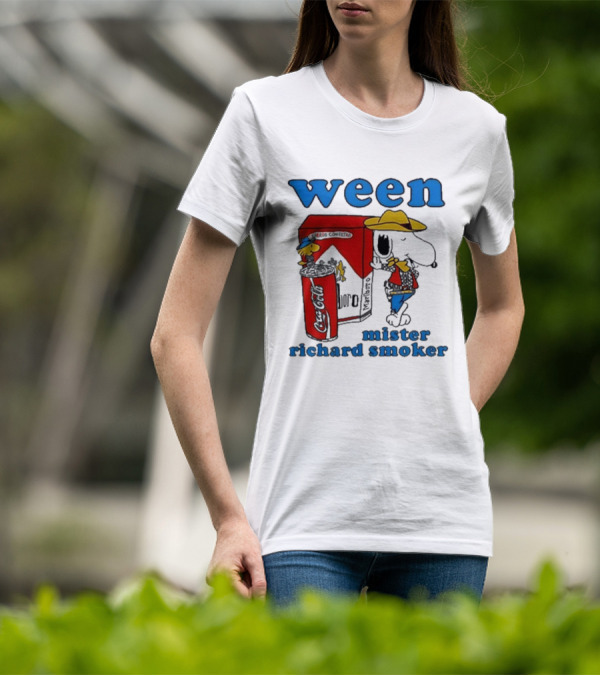 Ween Mister Richard Smoker Snoopy Coca-Cola Marlboro T-Shirt