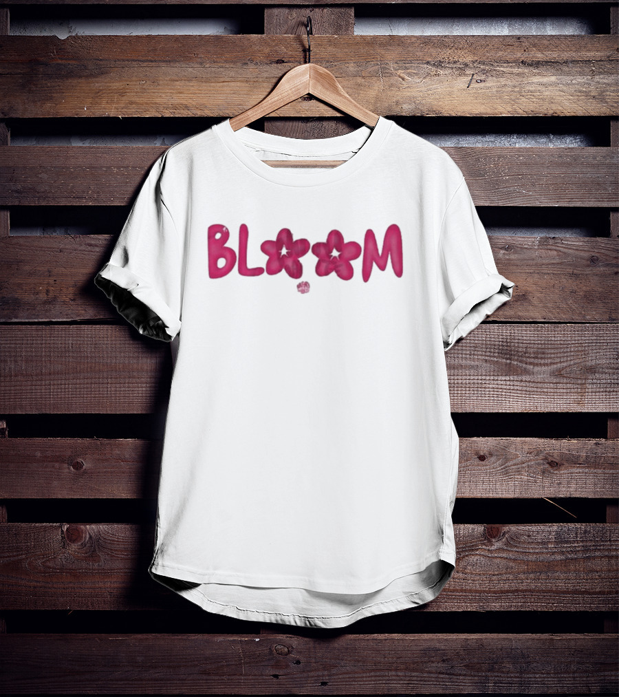 Bini Bloom Flower Lettering Lyrics T-Shirt