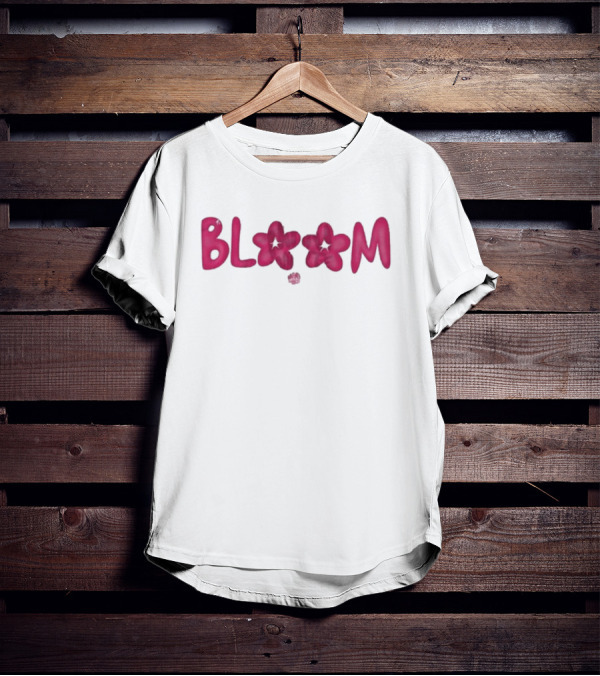 Bini Bloom Flower Lettering Lyrics T-Shirt